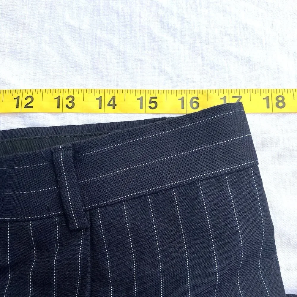 Austin Reed London Suit Chalk Stripe Blue 44 Imported Wool USA Dillards Career